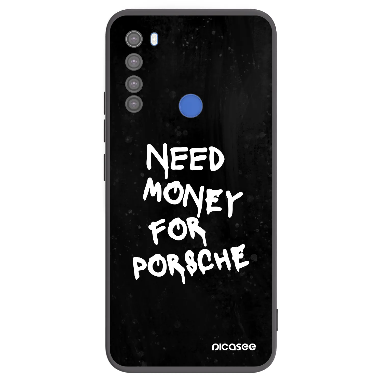 Picasee crna silikonska maskica za Xiaomi Redmi Note 8T - Black Dollar