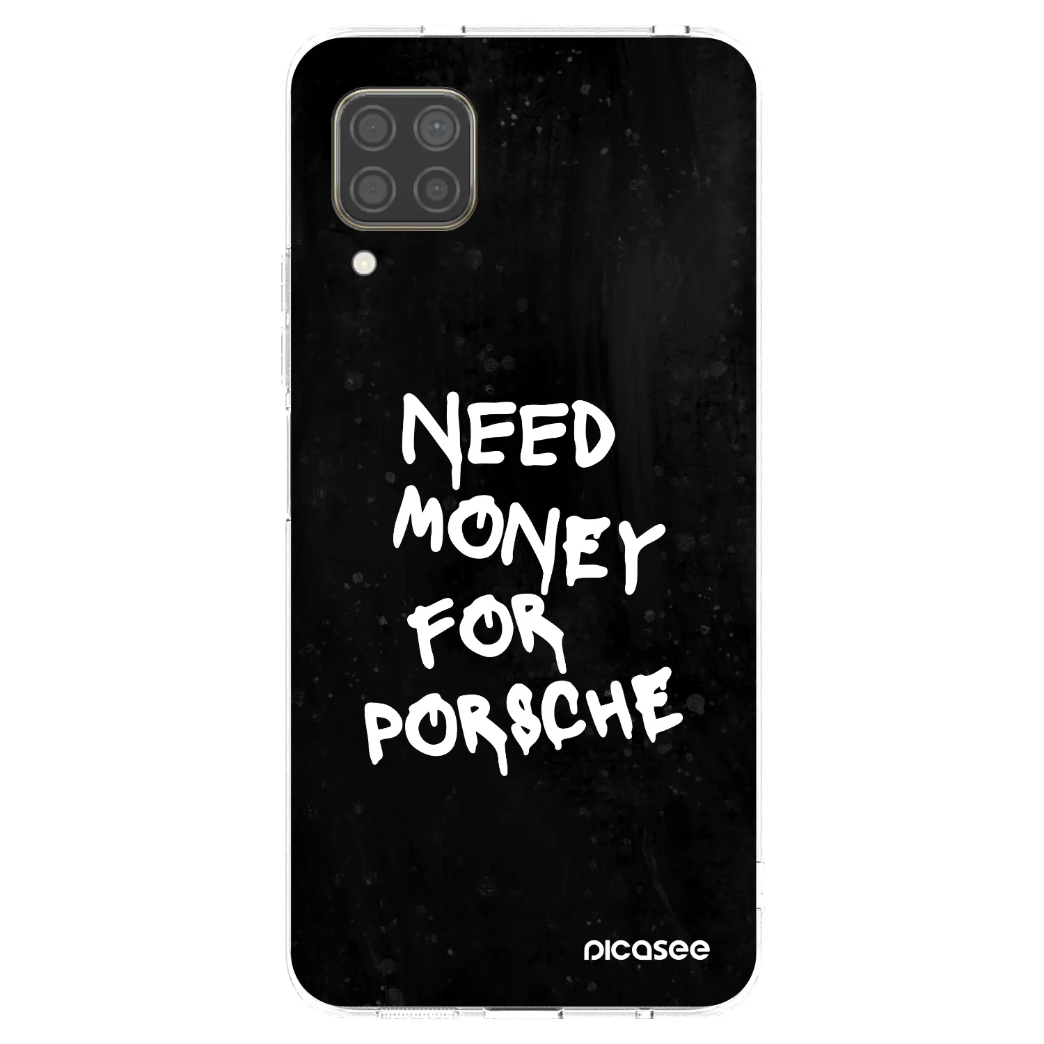 Picasee silikonska prozirna maskica za Huawei P40 Lite - Black Dollar