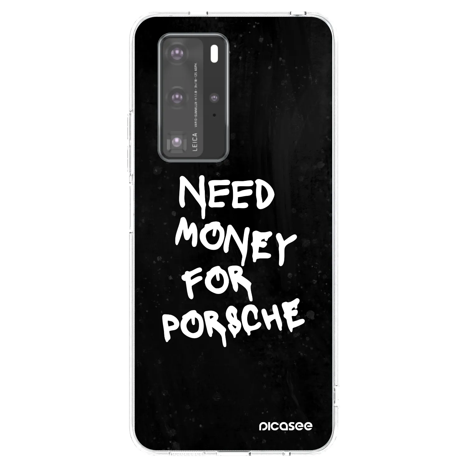 Picasee silikonska prozirna maskica za Huawei P40 Pro - Black Dollar
