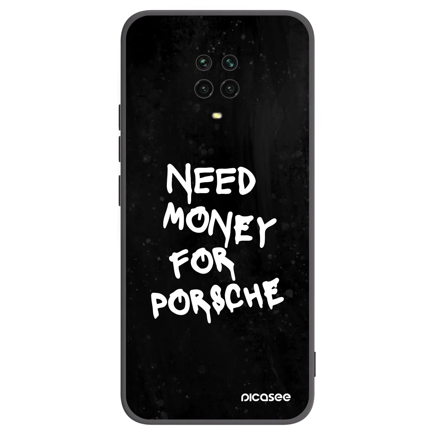 Picasee crna silikonska maskica za Xiaomi Redmi Note 9S - Black Dollar