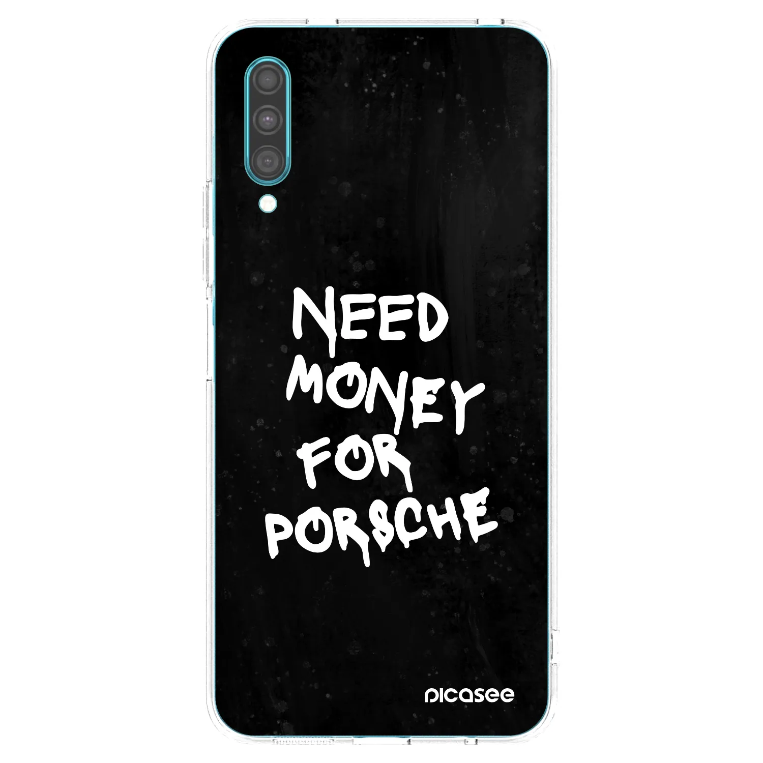 Picasee silikonska prozirna maskica za Samsung Galaxy A30s A307F - Black Dollar