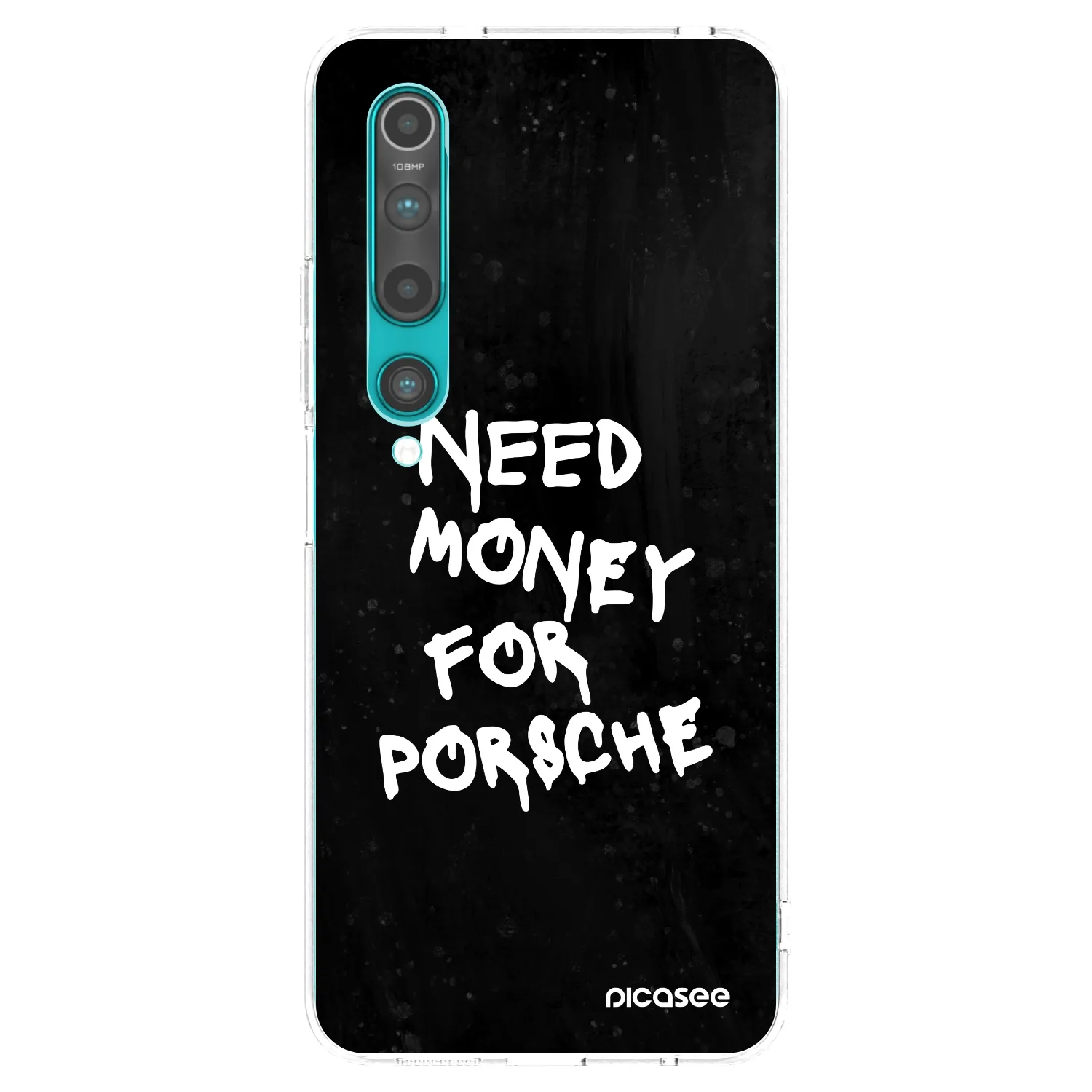 Picasee silikonska prozirna maskica za Xiaomi Mi 10 - Black Dollar