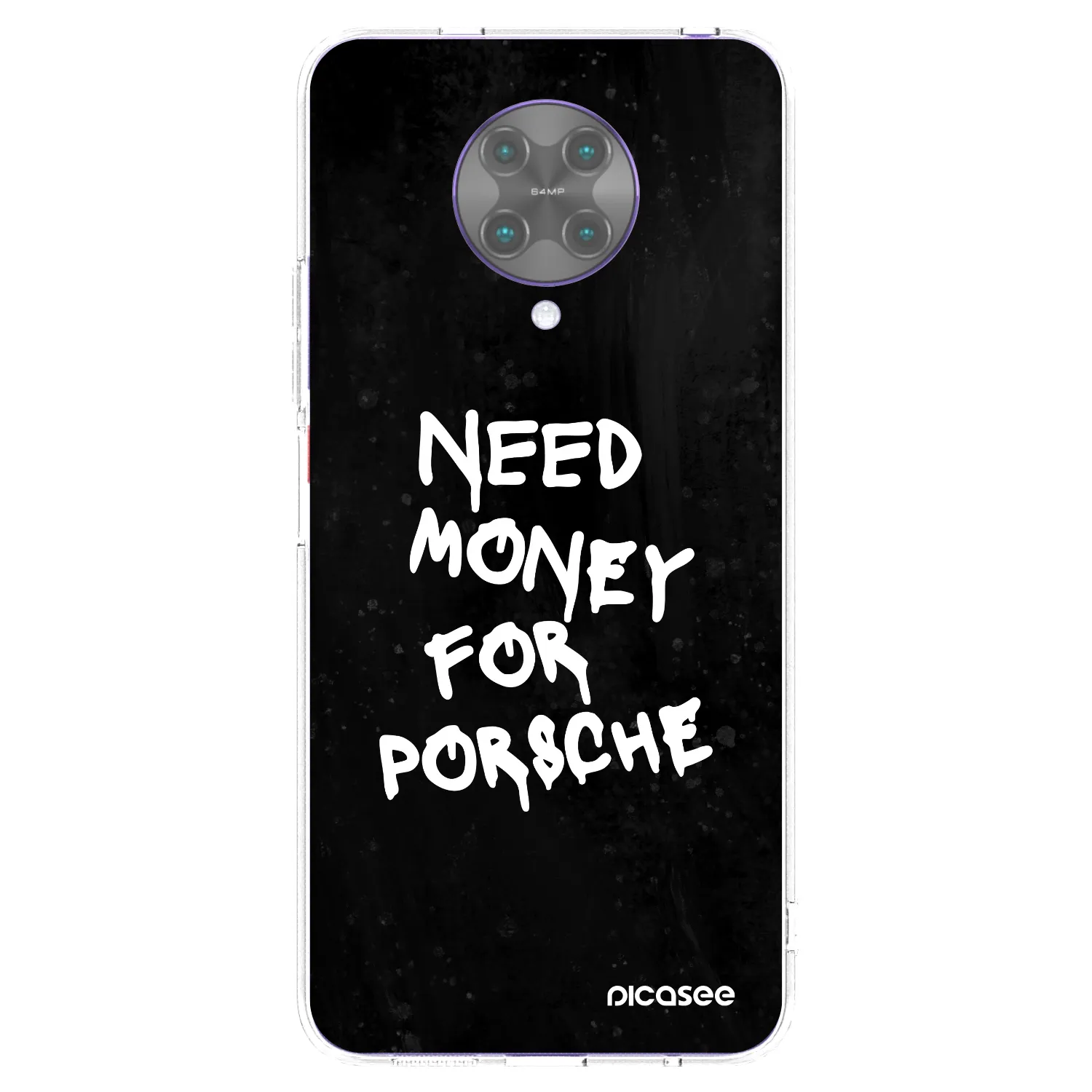 Picasee silikonska prozirna maskica za Xiaomi Poco F2 Pro - Black Dollar