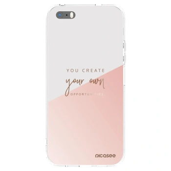 Picasee silikonska prozirna maskica za Apple iPhone 5/5S/SE - You create your own opportunities