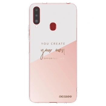 Picasee silikonska prozirna maskica za Samsung Galaxy A20s - You create your own opportunities