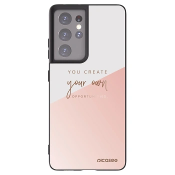 Picasee crna silikonska maskica za Samsung Galaxy S21 Ultra 5G G998B - You create your own opportunities