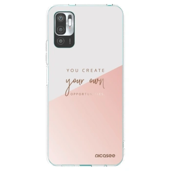 Picasee silikonska prozirna maskica za Xiaomi Redmi Note 10 5G - You create your own opportunities