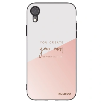 Picasee crna silikonska maskica za Apple iPhone XR - You create your own opportunities
