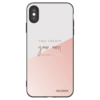 Picasee crna silikonska maskica za Apple iPhone XS Max - You create your own opportunities
