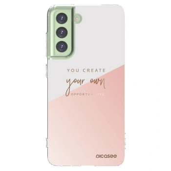 Picasee silikonska prozirna maskica za Samsung Galaxy S21 FE 5G - You create your own opportunities
