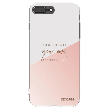 Picasee silikonska prozirna maskica za Apple iPhone 8 Plus - You create your own opportunities