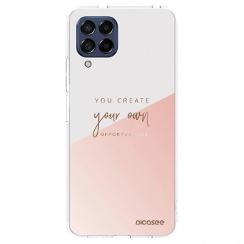 Picasee silikonska prozirna maskica za Samsung Galaxy M53 5G - You create your own opportunities