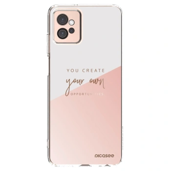 Picasee silikonska prozirna maskica za Motorola Moto G32 - You create your own opportunities