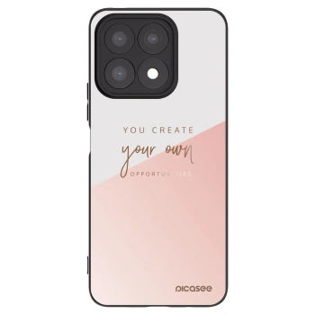 Picasee crna silikonska maskica za Honor X8a - You create your own opportunities
