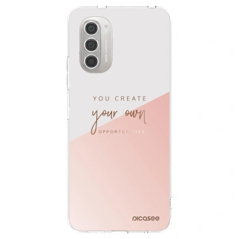 Picasee silikonska prozirna maskica za Motorola Moto G51 - You create your own opportunities
