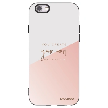 Picasee crna silikonska maskica za Apple iPhone 6/6S - You create your own opportunities