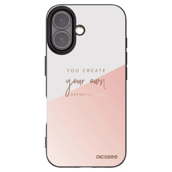 Picasee crna silikonska maskica za Apple iPhone 16 - You create your own opportunities