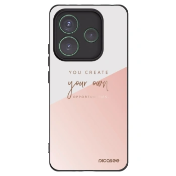 Picasee crna silikonska maskica za Xiaomi Redmi Note 14 5G - You create your own opportunities