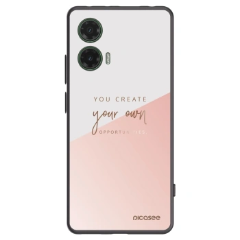 Picasee crna silikonska maskica za Motorola Moto G35 5G - You create your own opportunities
