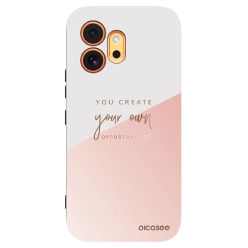 Picasee crna silikonska maskica za Honor 600 - You create your own opportunities