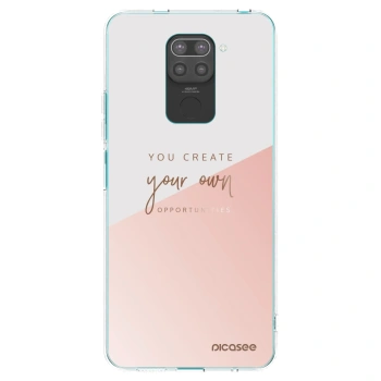 Picasee crna silikonska maskica za Xiaomi Redmi Note 9 - You create your own opportunities