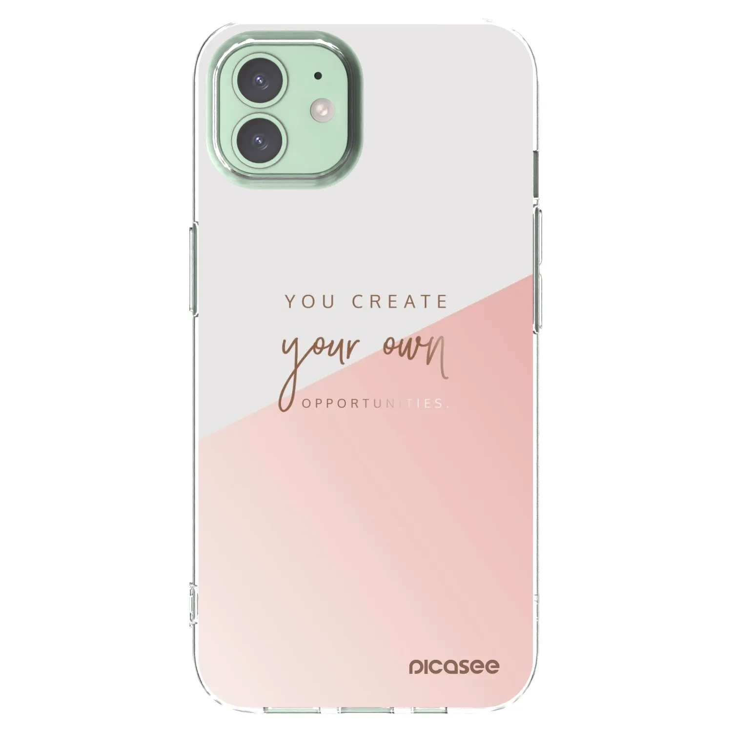 Picasee silikonska prozirna maskica za Apple iPhone 12 - You create your own opportunities
