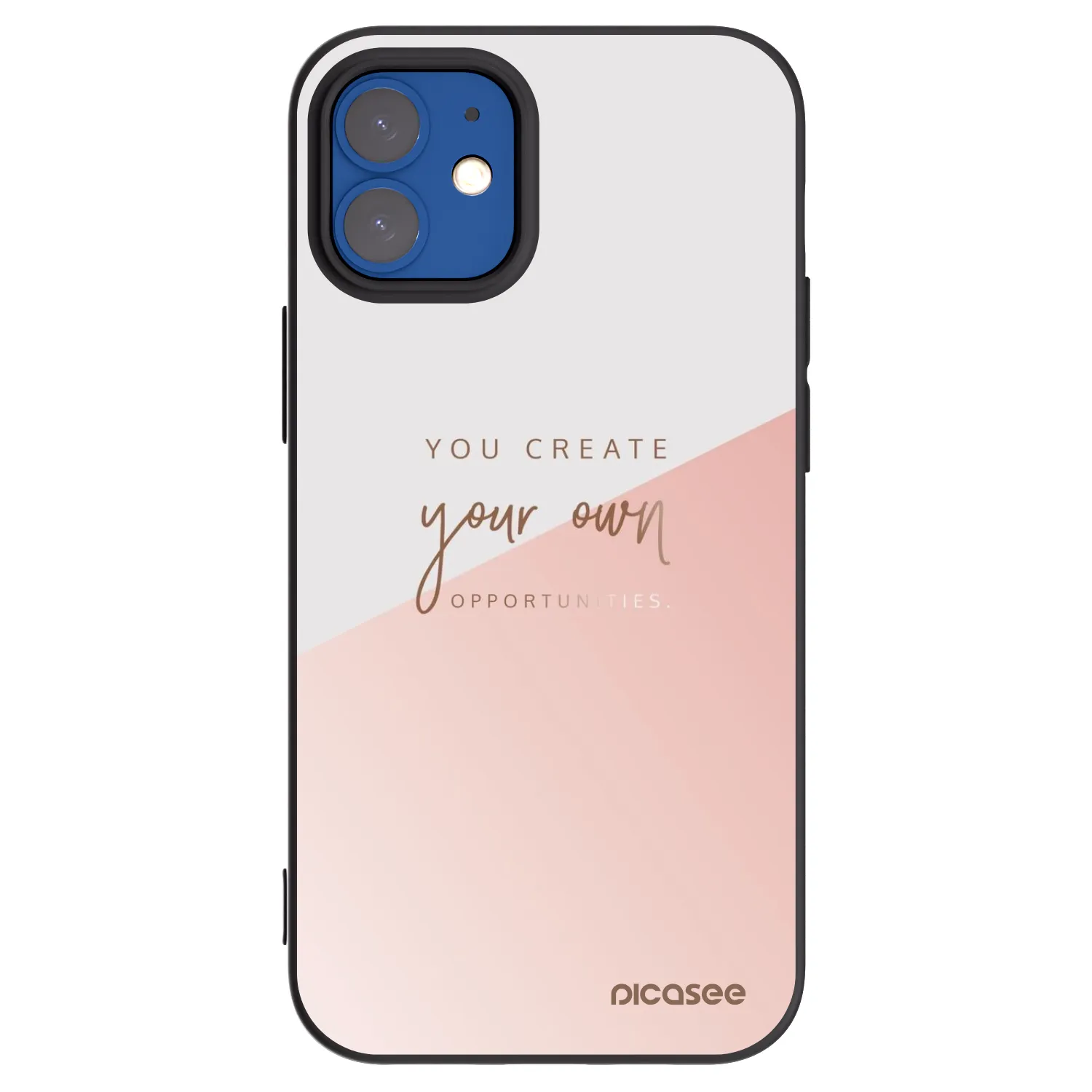 Picasee crna silikonska maskica za Apple iPhone 12 mini - You create your own opportunities
