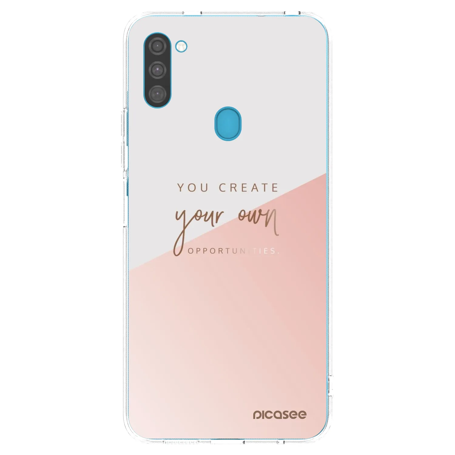 Picasee silikonska prozirna maskica za Samsung Galaxy M11 - You create your own opportunities