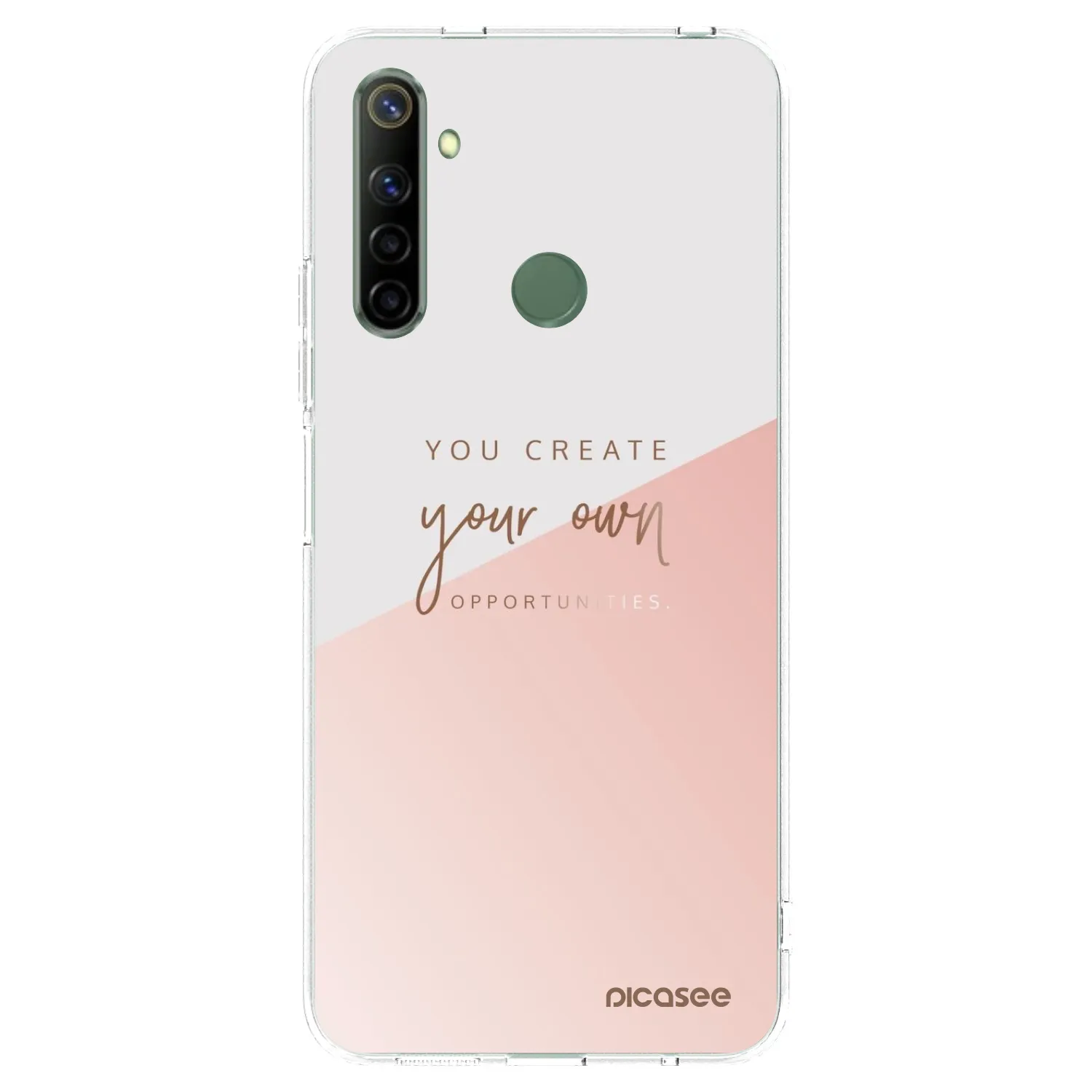 Picasee silikonska prozirna maskica za Realme 6i - You create your own opportunities