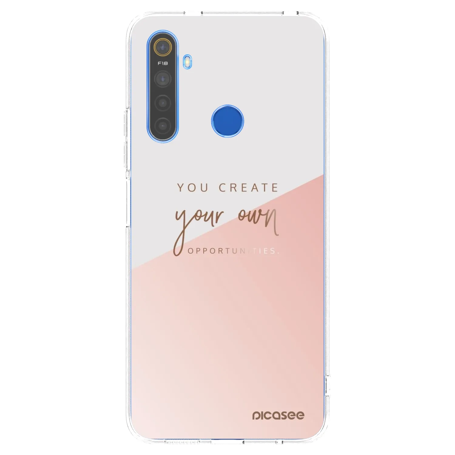 Picasee silikonska prozirna maskica za Realme 5 - You create your own opportunities