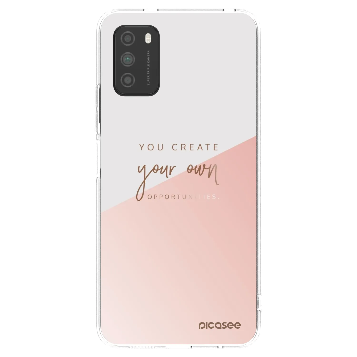 Picasee silikonska prozirna maskica za Xiaomi Poco M3 - You create your own opportunities