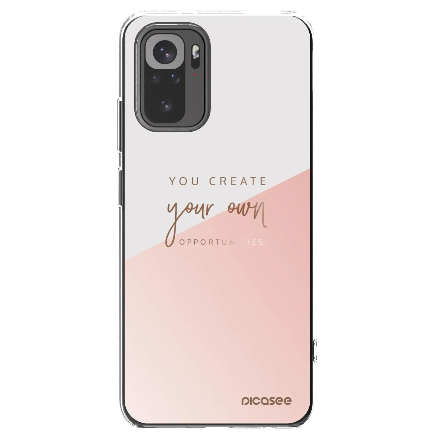 Picasee silikonska prozirna maskica za Xiaomi Redmi Note 10 - You create your own opportunities