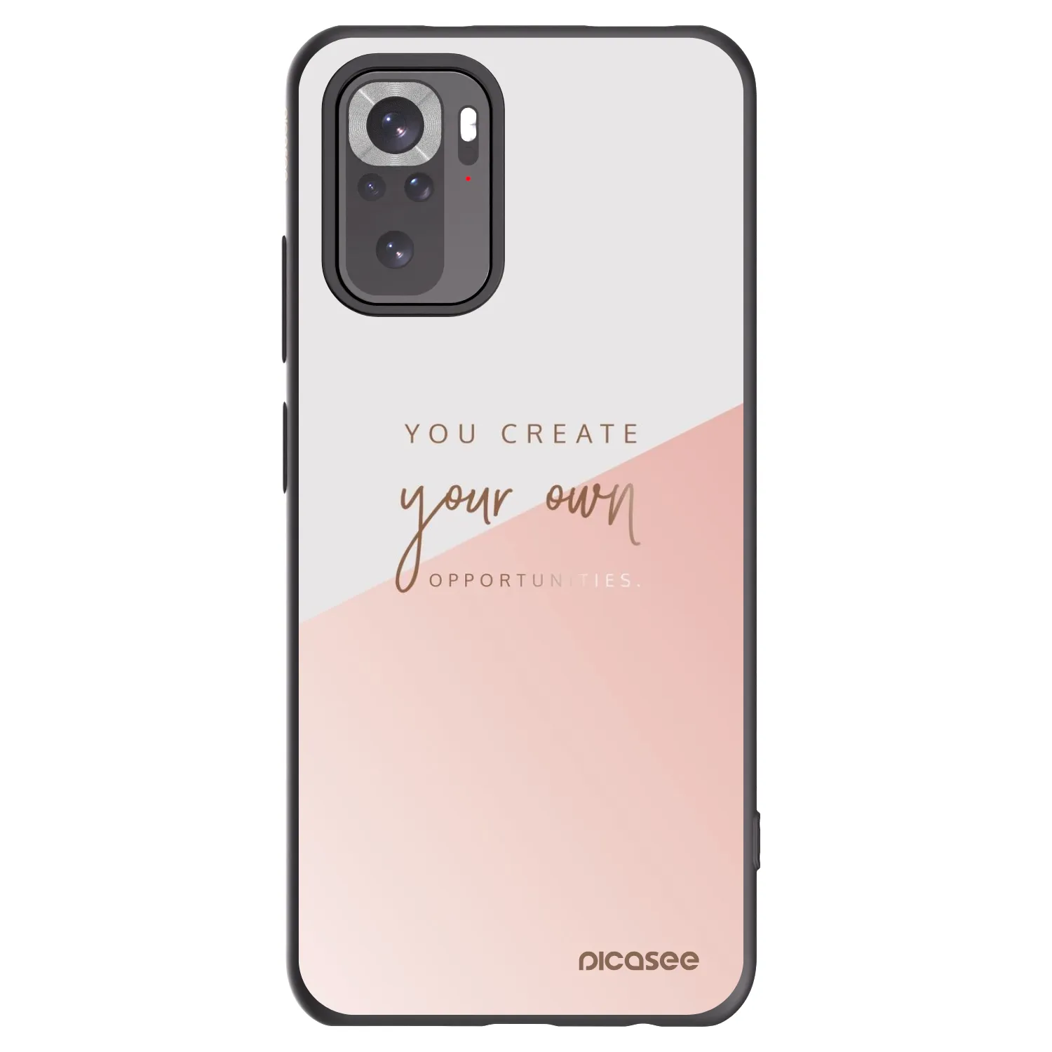 Picasee crna silikonska maskica za Xiaomi Redmi Note 10S - You create your own opportunities
