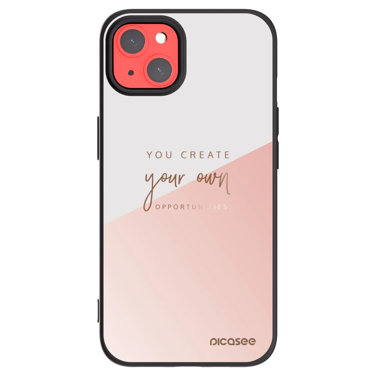 Picasee crna silikonska maskica za Apple iPhone 13 - You create your own opportunities