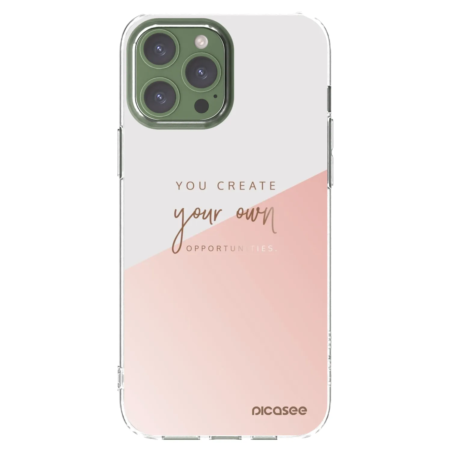 Picasee silikonska prozirna maskica za Apple iPhone 13 Pro Max - You create your own opportunities