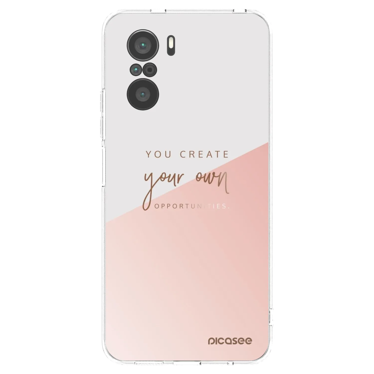 Picasee silikonska prozirna maskica za Xiaomi Poco F3 - You create your own opportunities