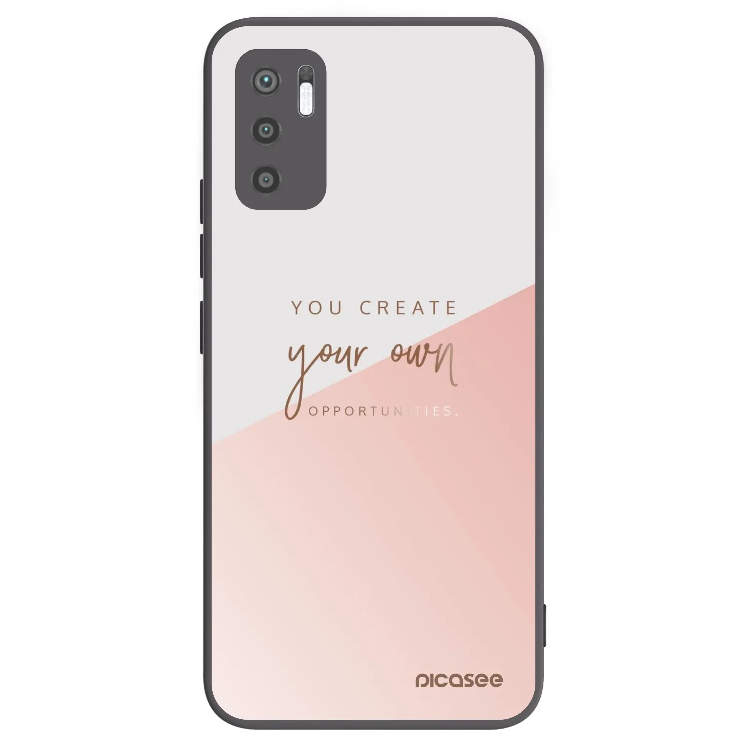 Picasee crna silikonska maskica za Xiaomi Redmi Note 10 5G - You create your own opportunities