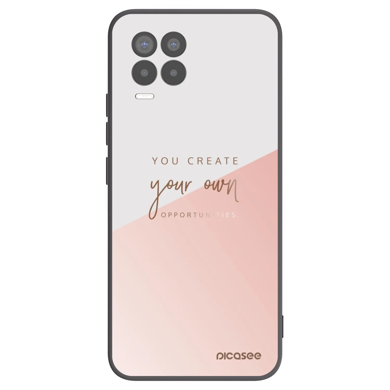 Picasee crna silikonska maskica za Realme 8 4G - You create your own opportunities