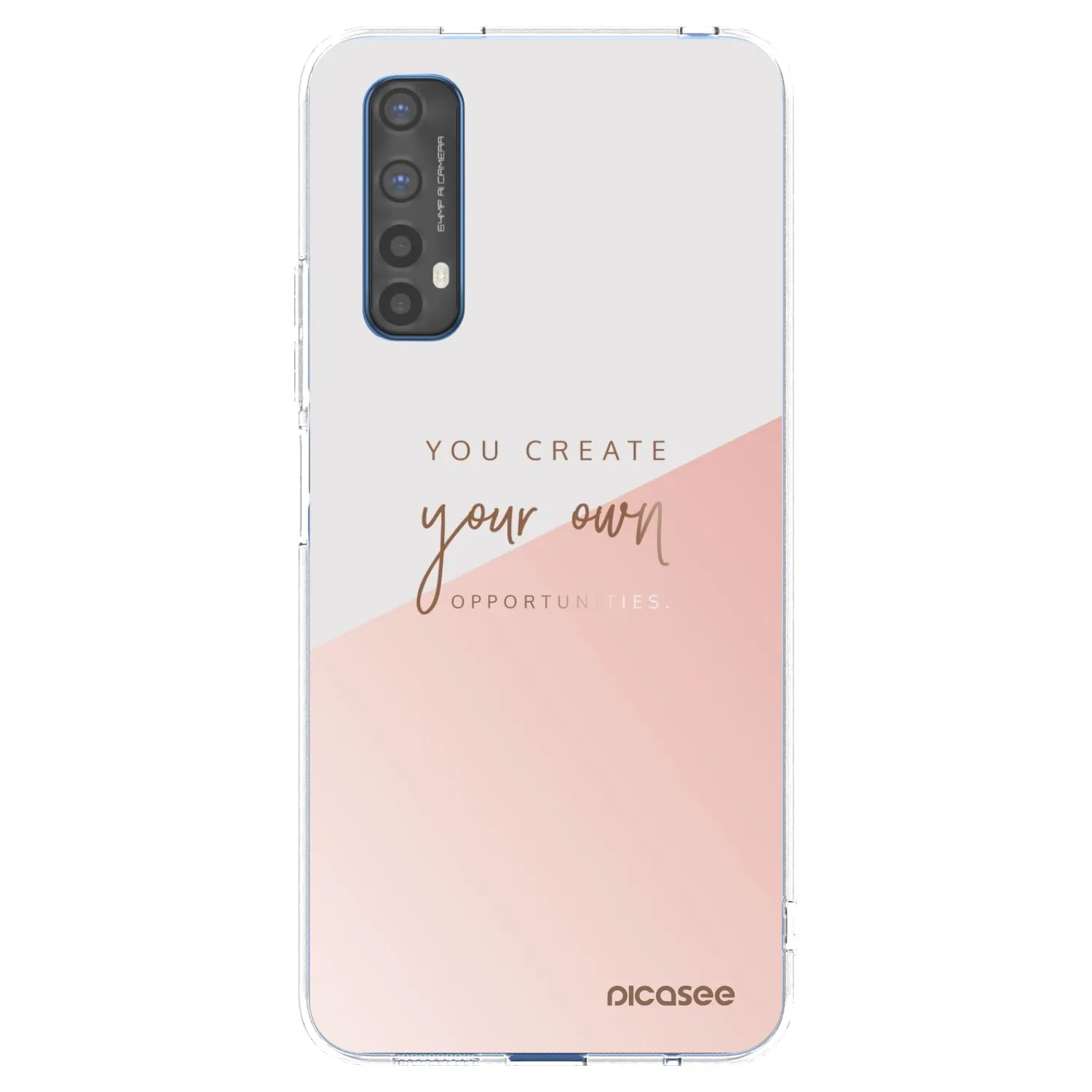 Picasee silikonska prozirna maskica za Realme 7 - You create your own opportunities