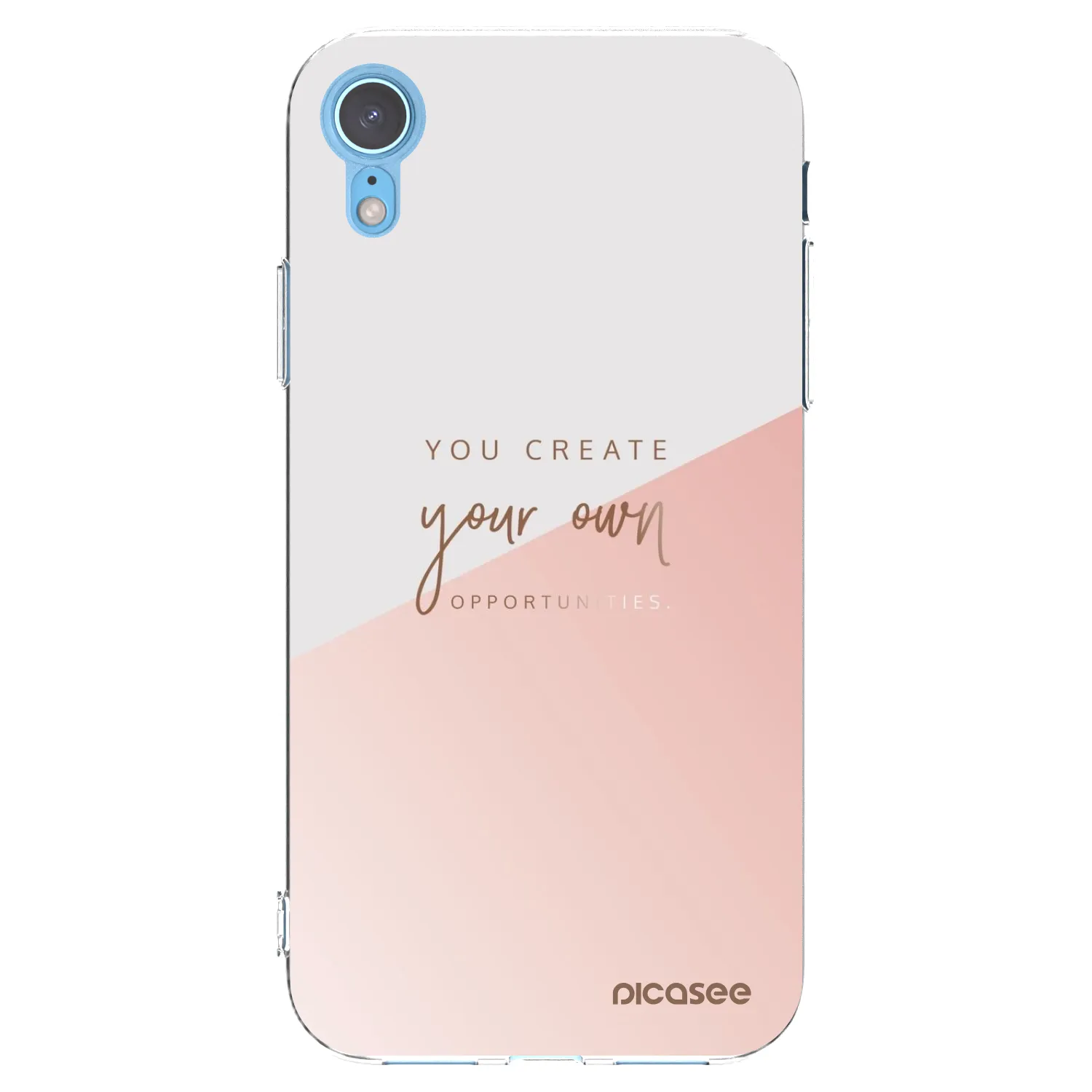 Picasee silikonska prozirna maskica za Apple iPhone XR - You create your own opportunities