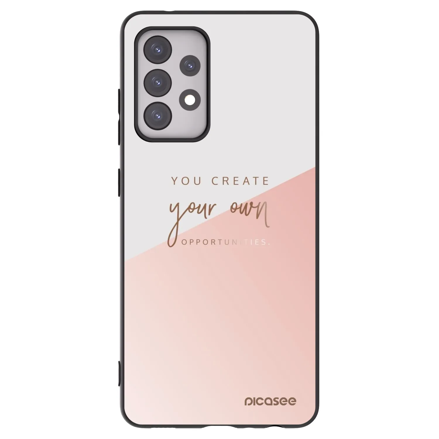 Picasee crna silikonska maskica za Samsung Galaxy A52s 5G A528B - You create your own opportunities