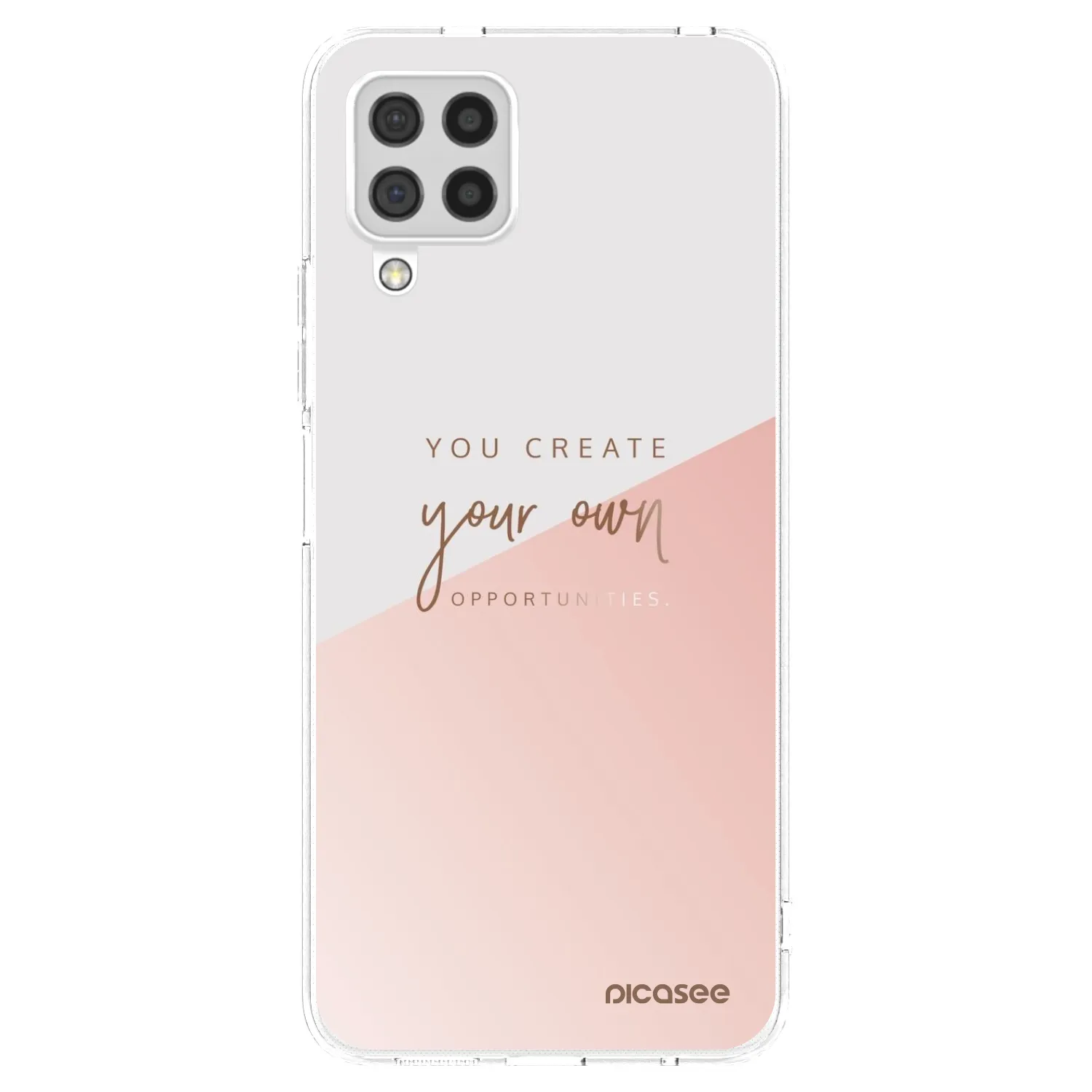 Picasee silikonska prozirna maskica za Samsung Galaxy A22 A225F 4G - You create your own opportunities