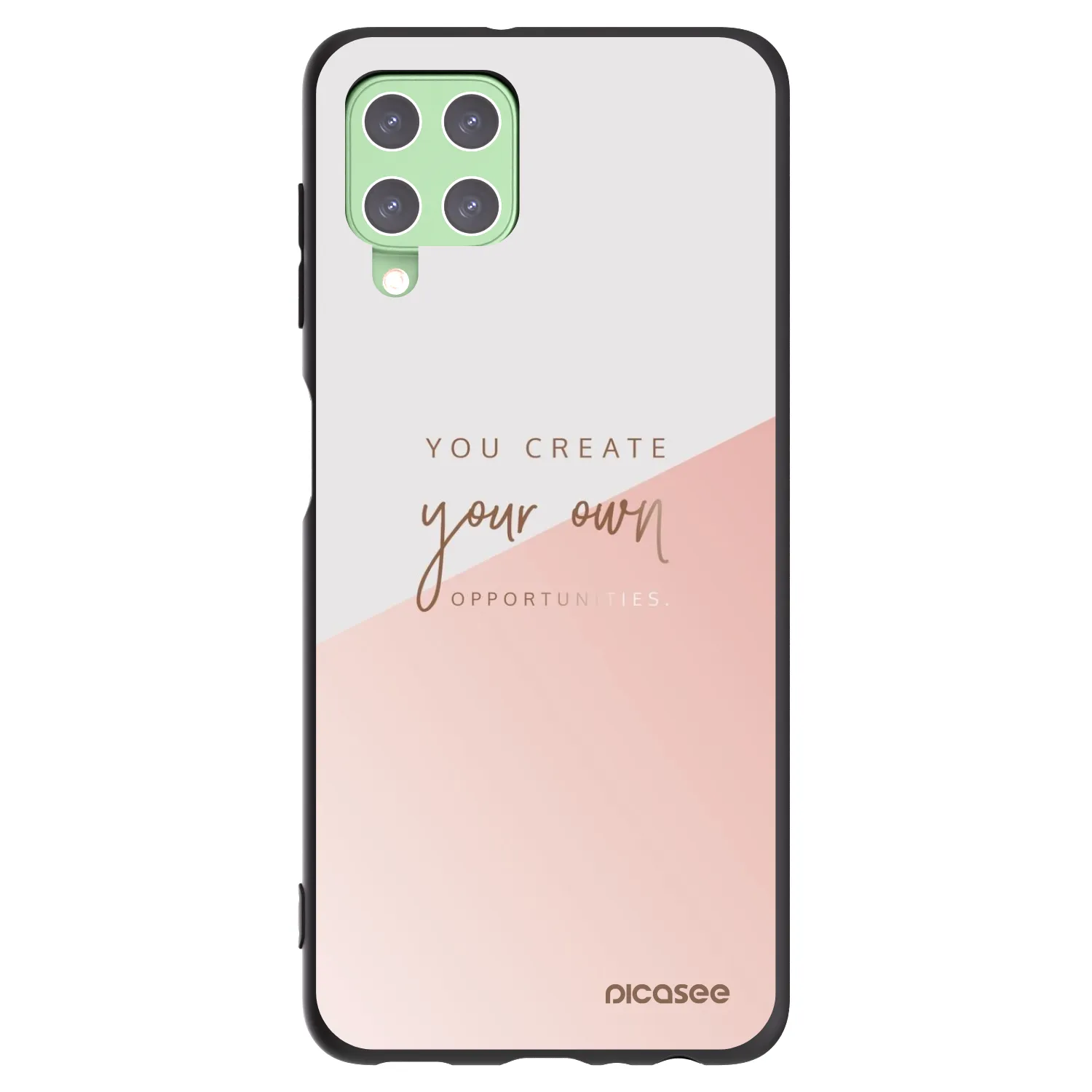 Picasee crna silikonska maskica za Samsung Galaxy A22 A225F 4G - You create your own opportunities