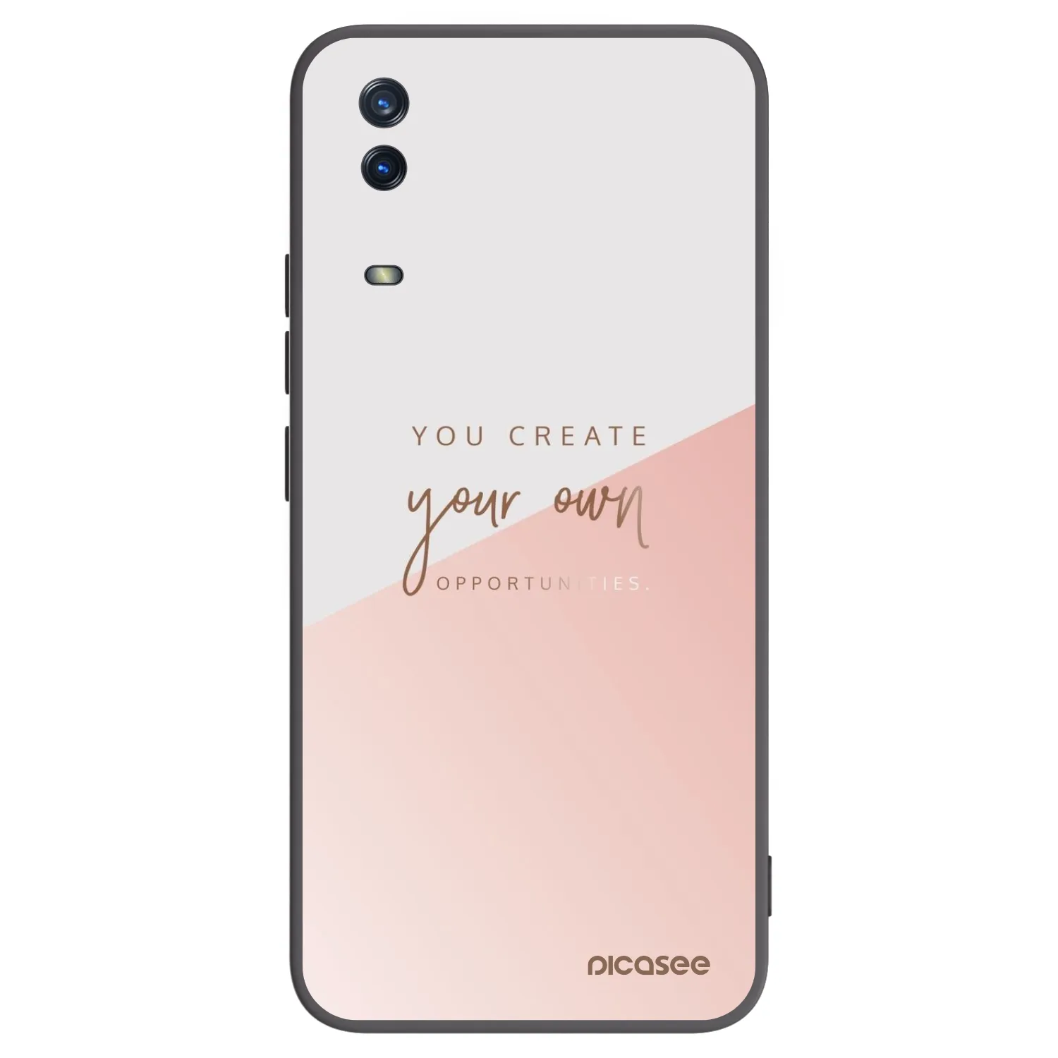 Picasee crna silikonska maskica za Vivo Y11s - You create your own opportunities