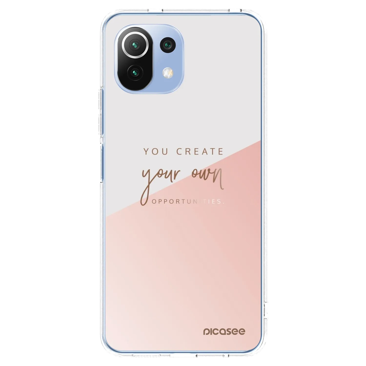 Picasee silikonska prozirna maskica za Xiaomi 11 Lite 5G NE - You create your own opportunities