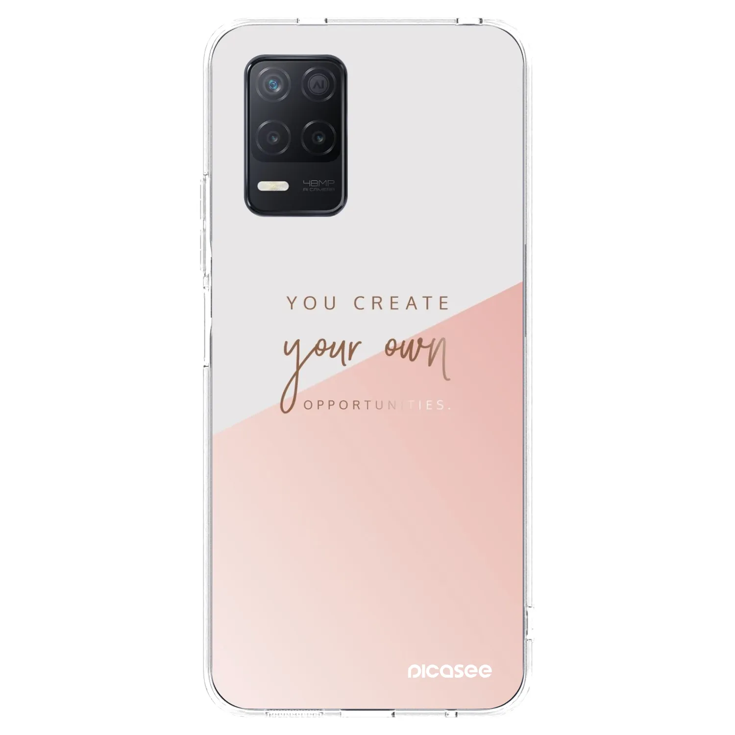 Picasee silikonska prozirna maskica za Realme 8 5G - You create your own opportunities