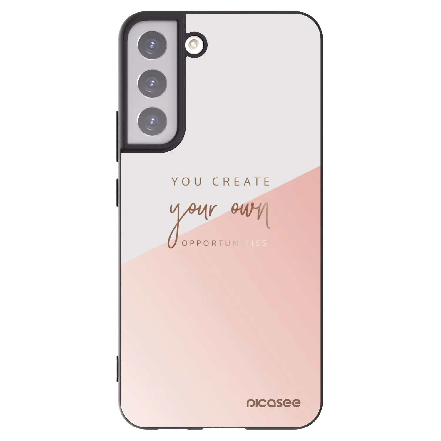 Picasee crna silikonska maskica za Samsung Galaxy S22+ 5G - You create your own opportunities