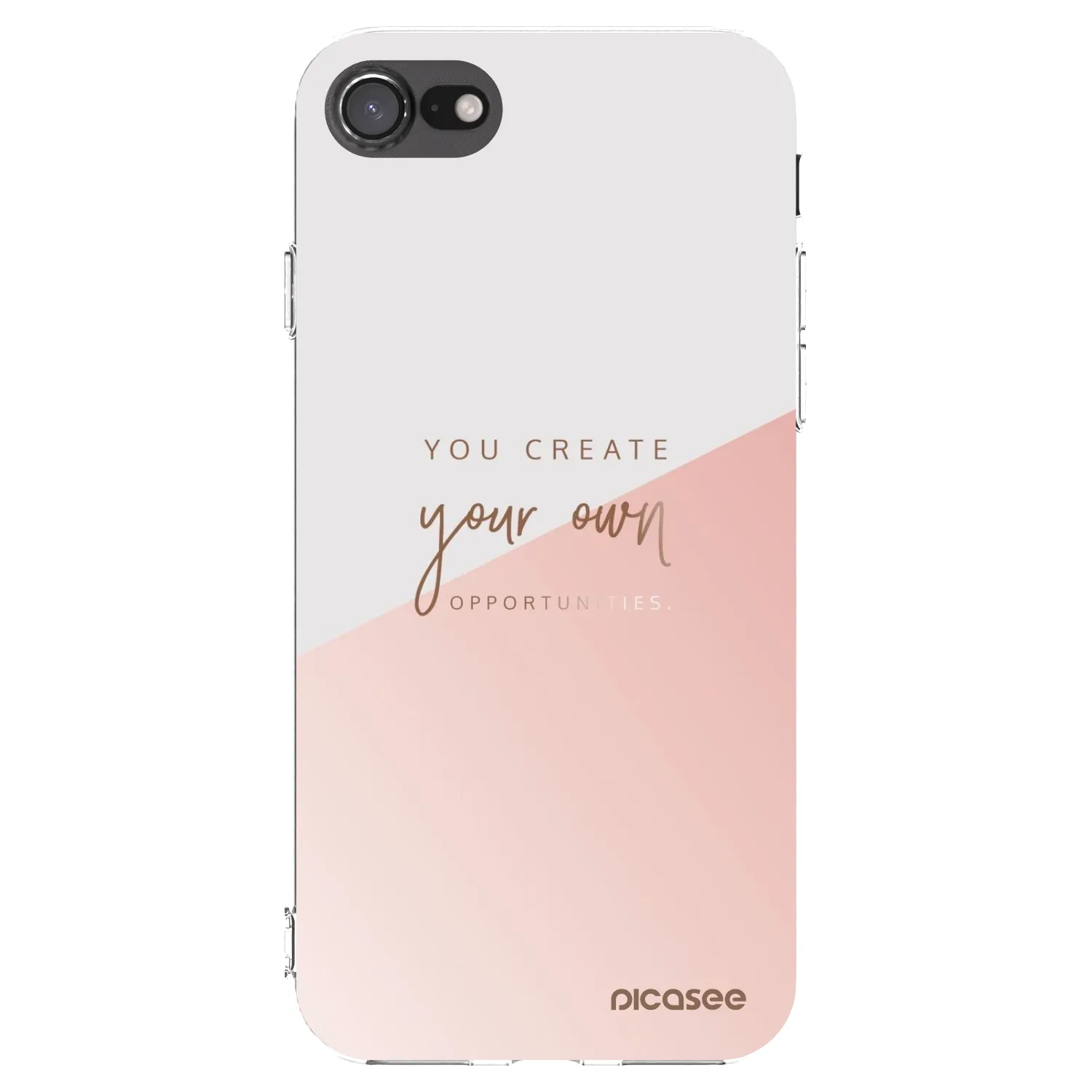 Picasee silikonska prozirna maskica za Apple iPhone SE 2022 - You create your own opportunities