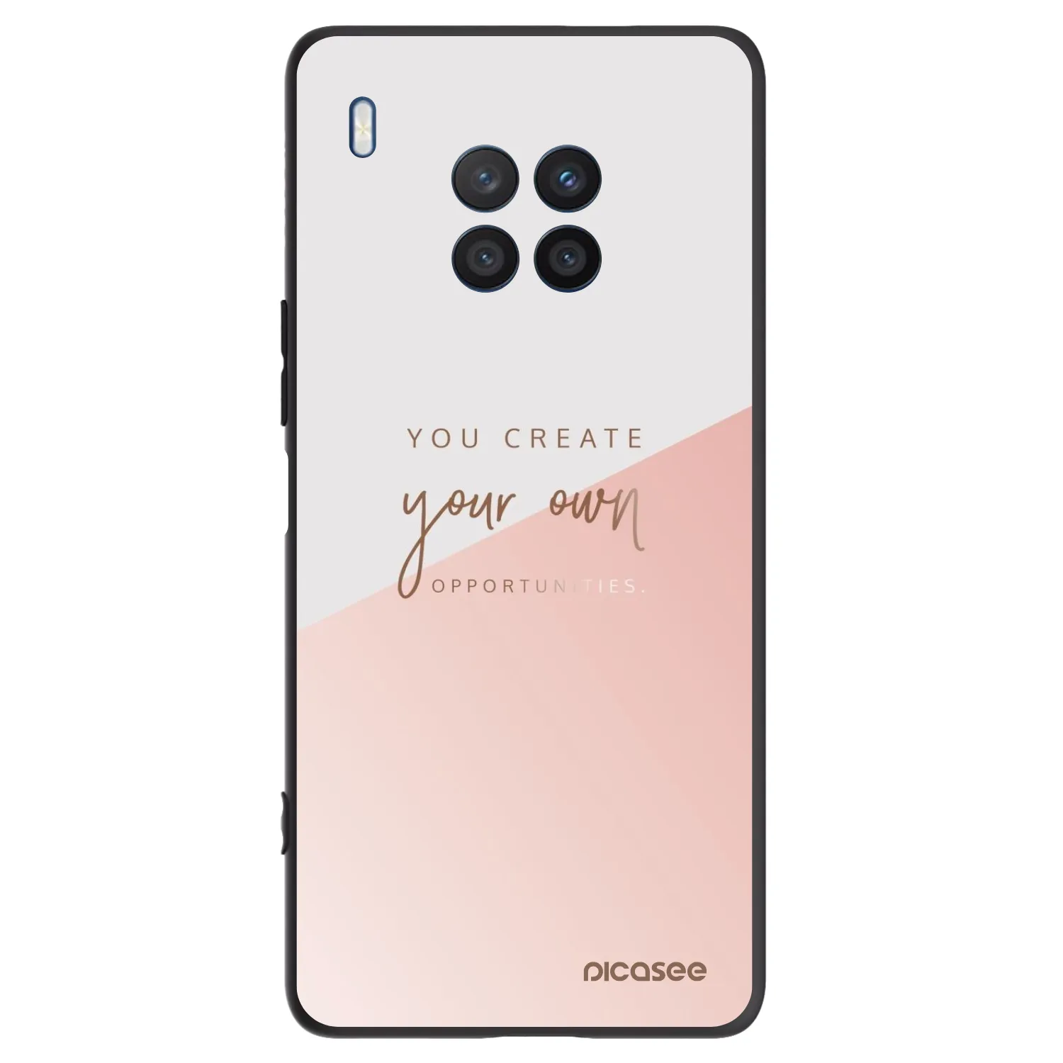 Picasee crna silikonska maskica za Honor 50 Lite - You create your own opportunities