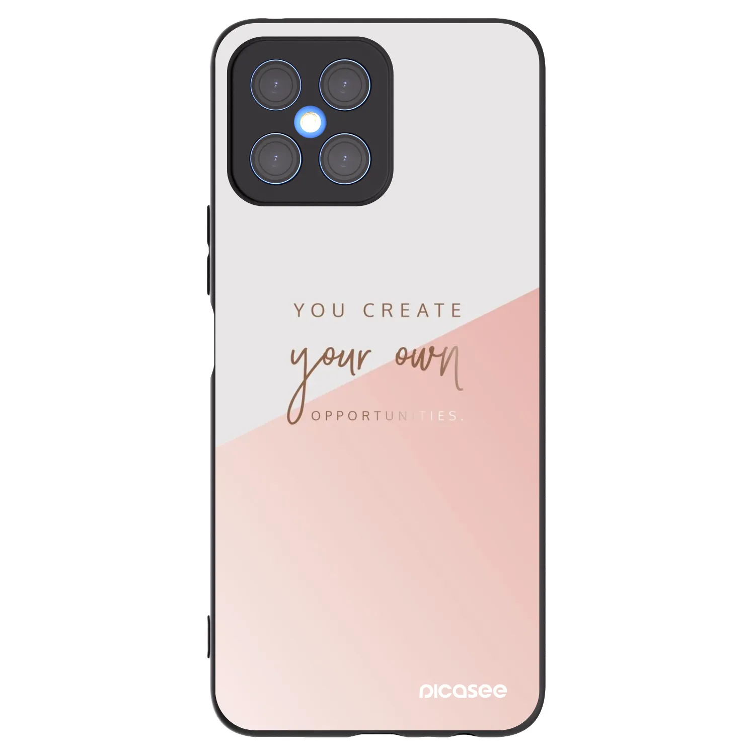 Picasee crna silikonska maskica za Honor X8 4G - You create your own opportunities
